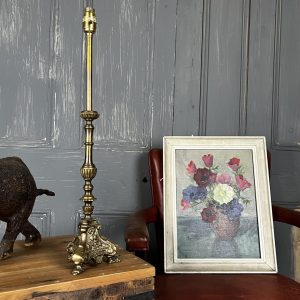 Antique Tall Candle Stick Table Lamp