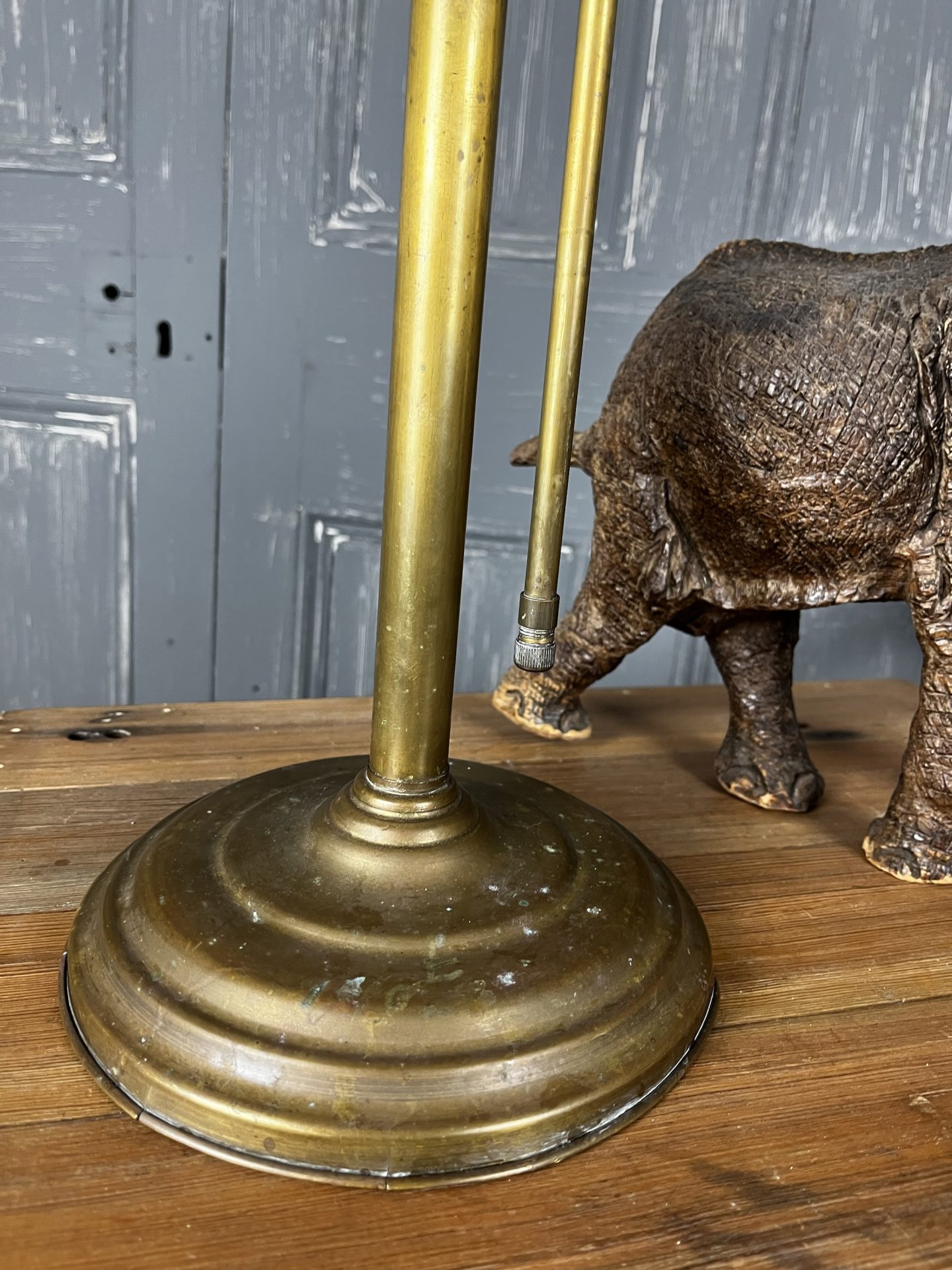 Antique Brass Adjustable Table Lamp - Image 4