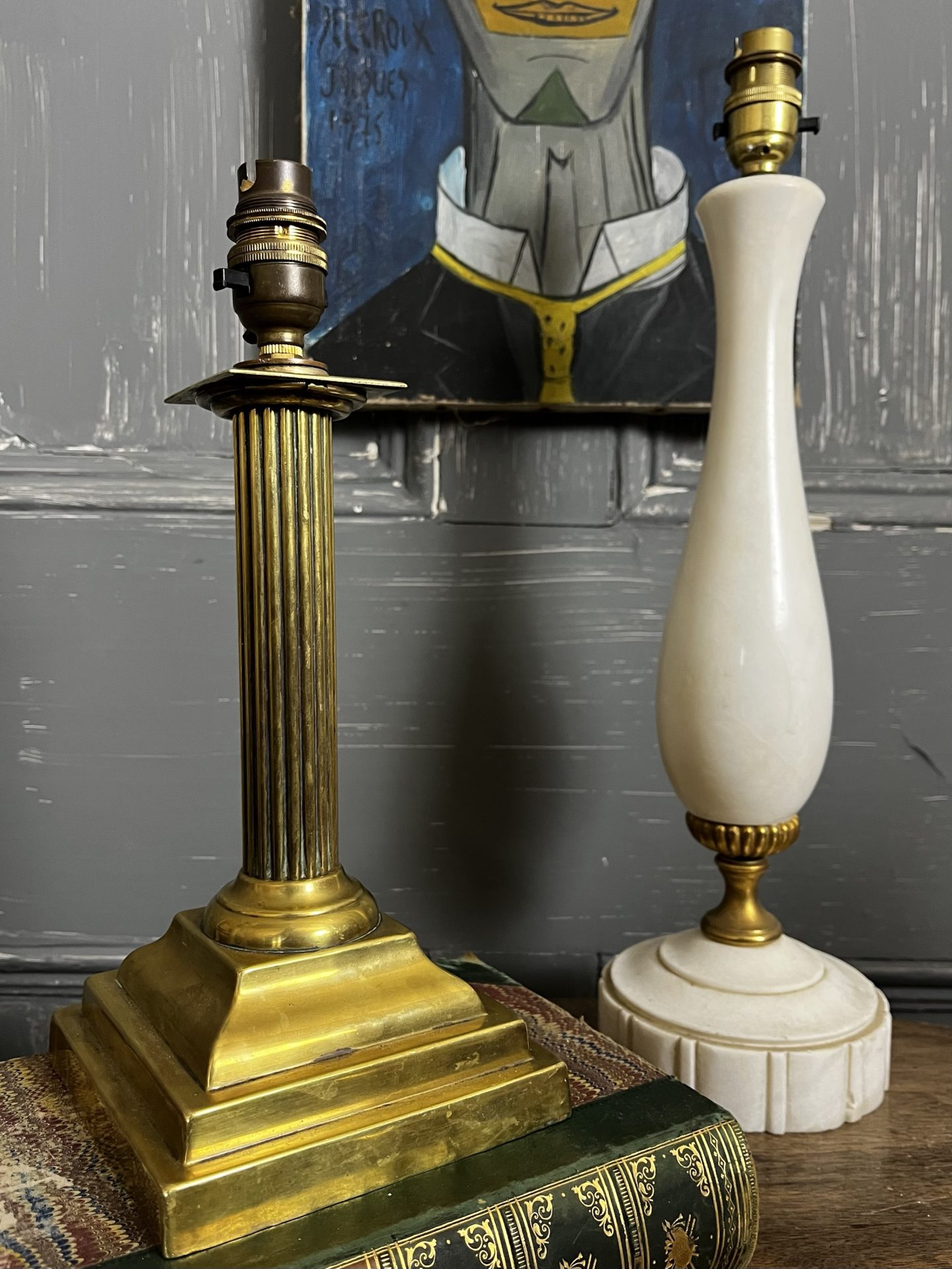 Antique Weighted Base Brass