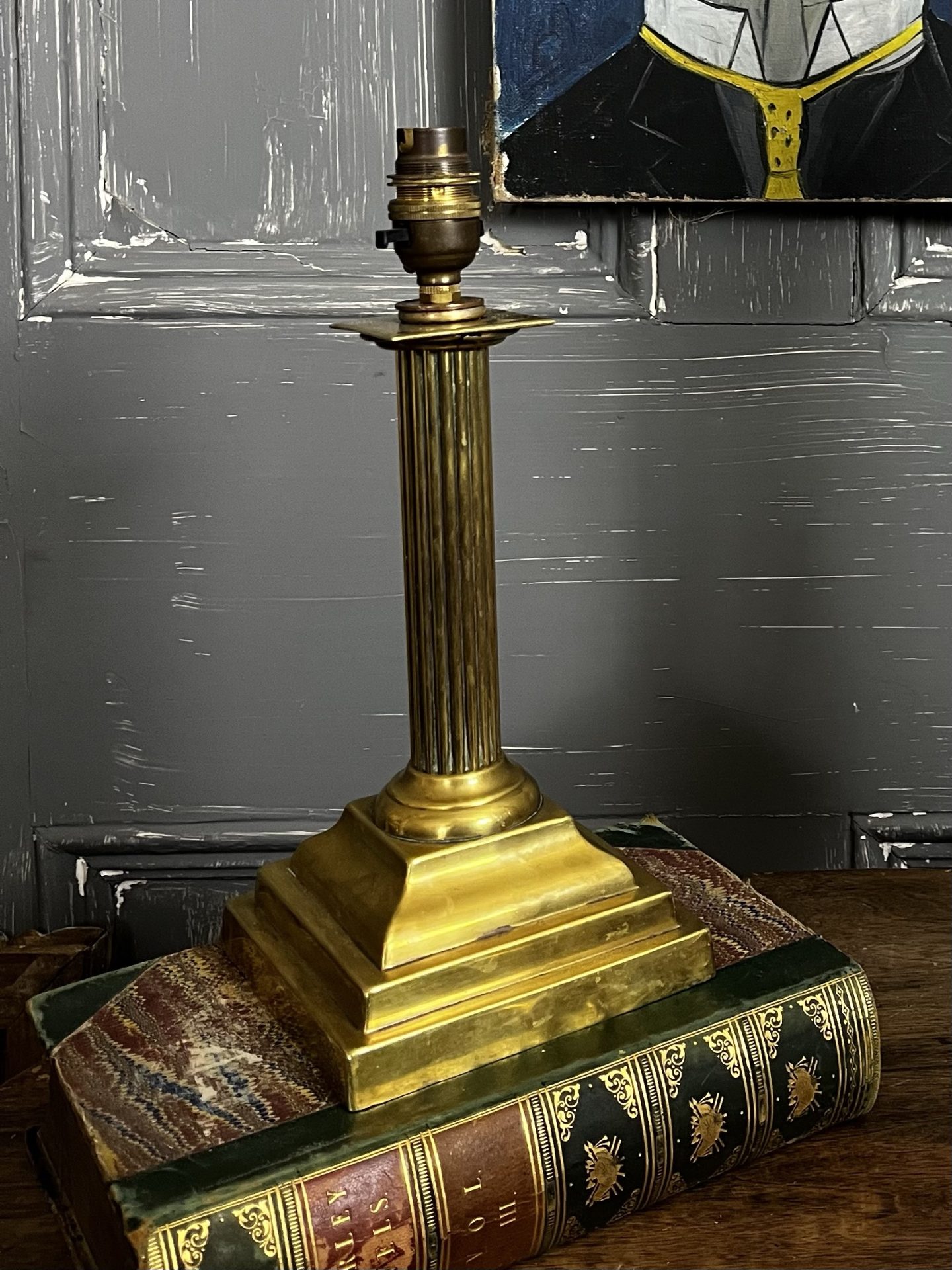 Antique Weighted Base Brass - Image 2